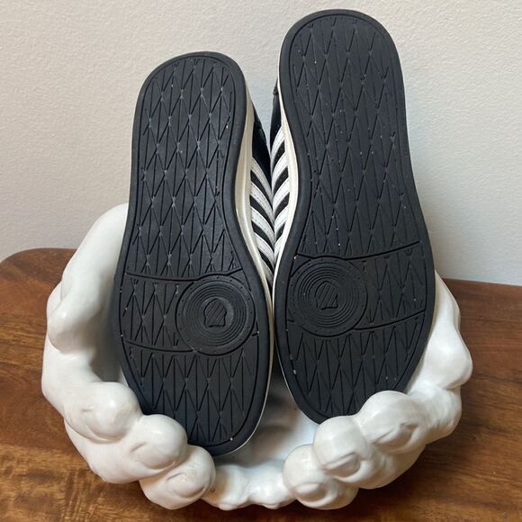 K-Swiss Varsity Black White Low Shoes Sneakers - Picture 8 of 10